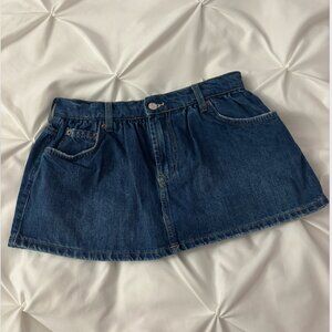 NWT Free people we the free denim mini skirt with shorts
